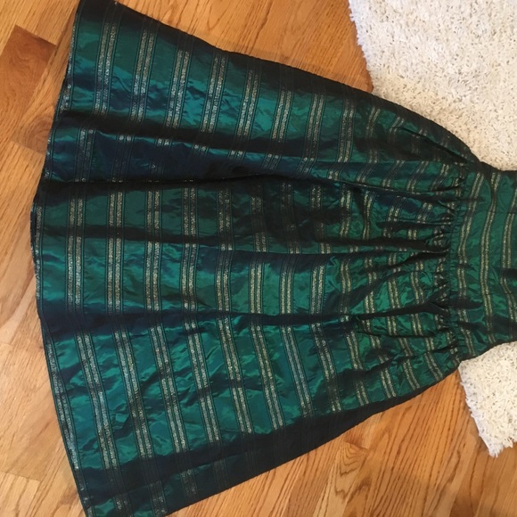 Leslie Fay evenings dress size 6 Gorgeous strapless green fit and flare - Picture 9 of 10